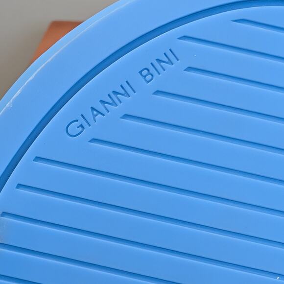 Gianni Bini Slides Blue Jelly Pool Beach Vacation Travel Pop of Color - Size 8 - Picture 5 of 5